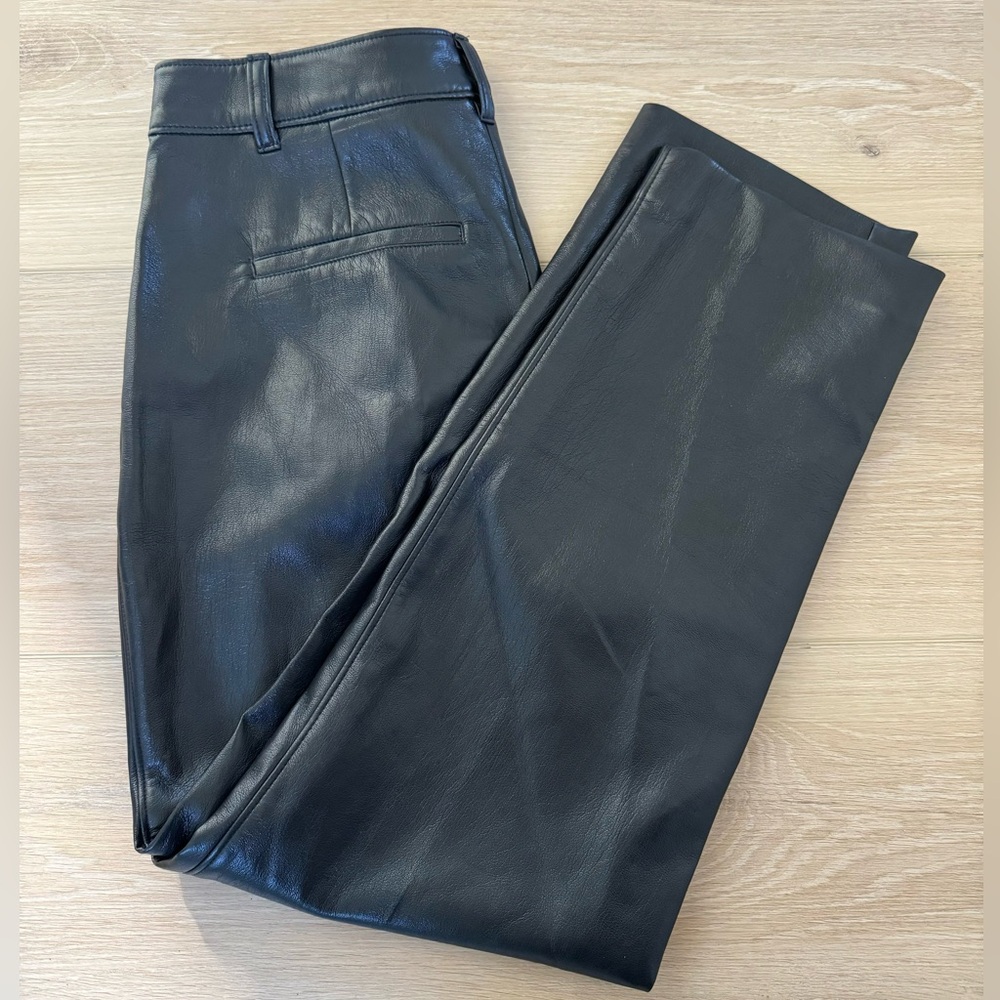 ARITZIA Babaton Vegan Leather Mid-Rise Pants